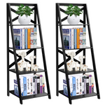 4-Tier Ladder Shelf Bookcase - Tangkula