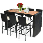 7 PCS Outdoor Dining Set - Tangkula