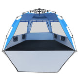 Tangkula 3-4 Person Easy Pop Up Beach Tent, UPF 50+ Portable Sun Shelter