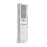 67" Tall Bathroom Storage Cabinet, White - Tangkula