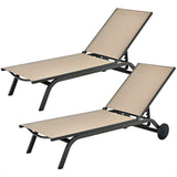 Outdoor Aluminum Chaise Lounge