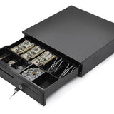 Tangkula Cash Register Drawer, for Point of Sale (POS) System with Removable Coin Tray, 5 Bill/5 Coin (16.5" x 16'')