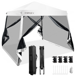 Tangkula 10x10 Ft Pop Up Canopy with Netting