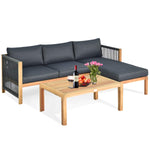 L Shape Outdoor Furniture Set - Tangkula