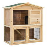 Tangkula Wood Chicken Coop and Rabbit Hutch