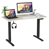 Electric Dual Motor Standing Desk, 48 x 24/48 x 30 Inch Height Adjustable Sit Stand Computer Workstation