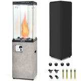 41,000 BTU Propane Patio Heater with Waterproof Cover - Tangkula