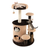 Tangkula Cat Tree for Indoor Cats, 40 Inch Multi-Level Cat Tower with Scratching Posts