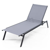 Tangkula Outdoor Adjustable Chaise Lounge Chair