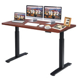 Tangkula Dual Motor Electric Standing Desk, 55 x 28 Inch, Ergonomic Stand up Home Office Desk