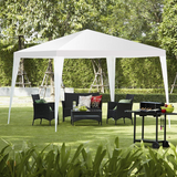 Tangkula 10 x 10Ft Outdoor Canopy Tent, Portable Wedding Party Tent, Outside Event Tents for Party, Patio Parties Tent for Backyard