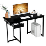 Tangkula 48” Computer Desk with Drawer, Home Office Desk with Sturdy Metal Frame