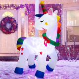 Tangkula 6 FT Christmas Magic Unicorn