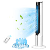 Tangkula Evaporative Cooler, Include Remote Control, 4 Ice Packs, Portable Bladeless Cooler with 3 Modes