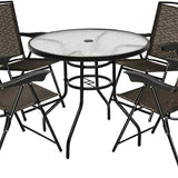Tangkula 5PCS Bistro Patio Furniture Set
