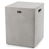 Tangkula Outdoor Propane Tank Cover, Patiojoy Propane Tank Hideaway Table with Side Handles & Adjustable Foot Pads
