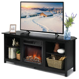 Fireplace TV Stand, 58 Inches Entertainment Media Console Center w/18 Inches 1500W Electric Fireplace