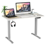 Electric Dual Motor Standing Desk, 48 x 24/48 x 30 Inch Height Adjustable Sit Stand Computer Workstation