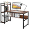 Computer Desk with 4 Shelves - Tangkula
