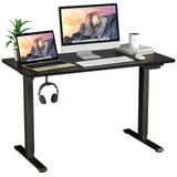 Electric Dual Motor Standing Desk, 48 x 24/48 x 30 Inch Height Adjustable Sit Stand Computer Workstation