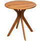 27 Inch Eucalyptus Wood Outdoor Patio Bistro Table - Tangkula
