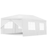 TANGKULA Outdoor Tent 10x20, White Party Wedding Tent Canopy with Removable Sidewalls