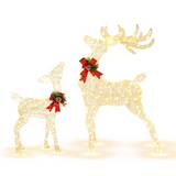 Tangkula Lighted Christmas Reindee