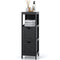 Multifunctional Storage Cabinet, Black - Tangkula