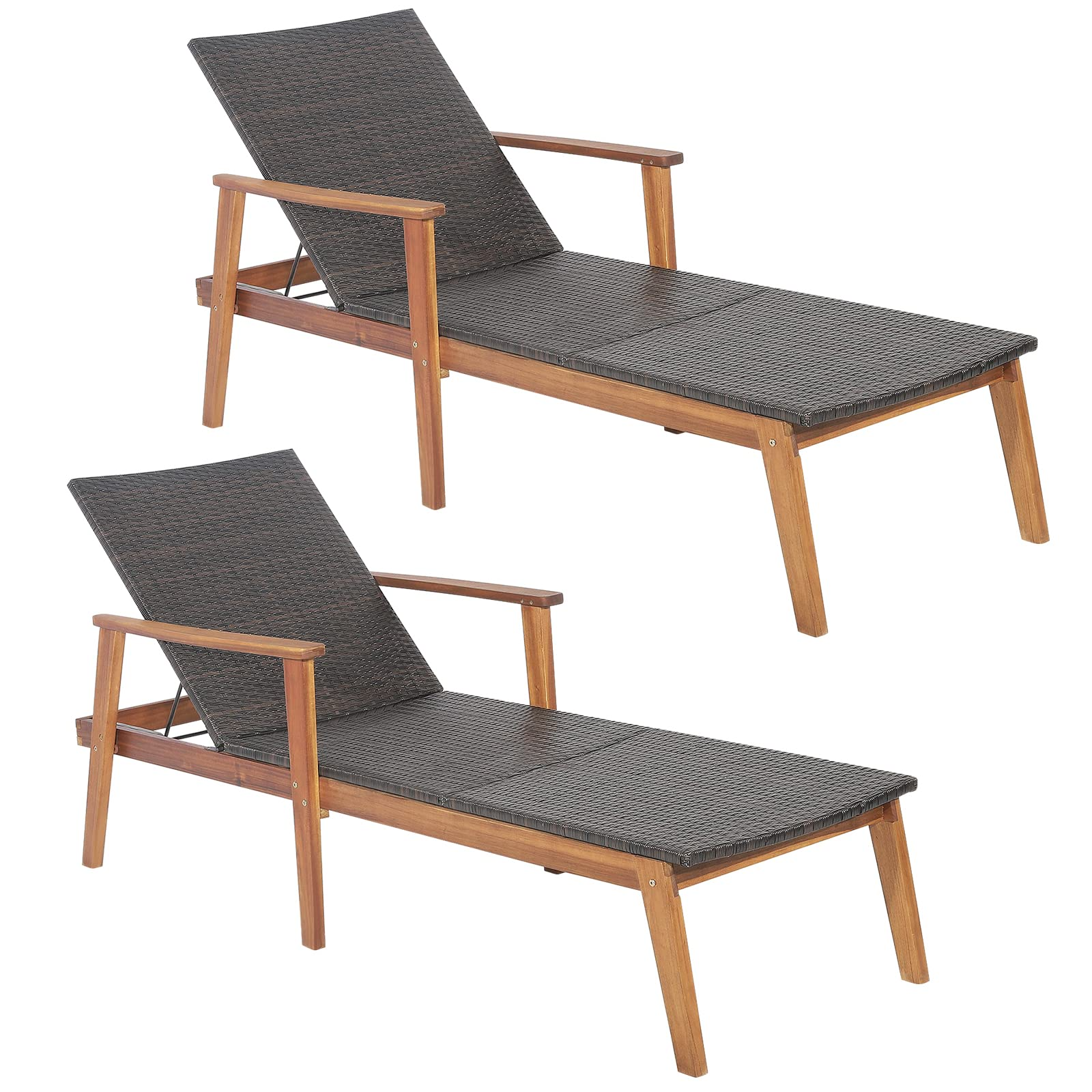 4-Position Adjustable Recliner with Fully Flat Position