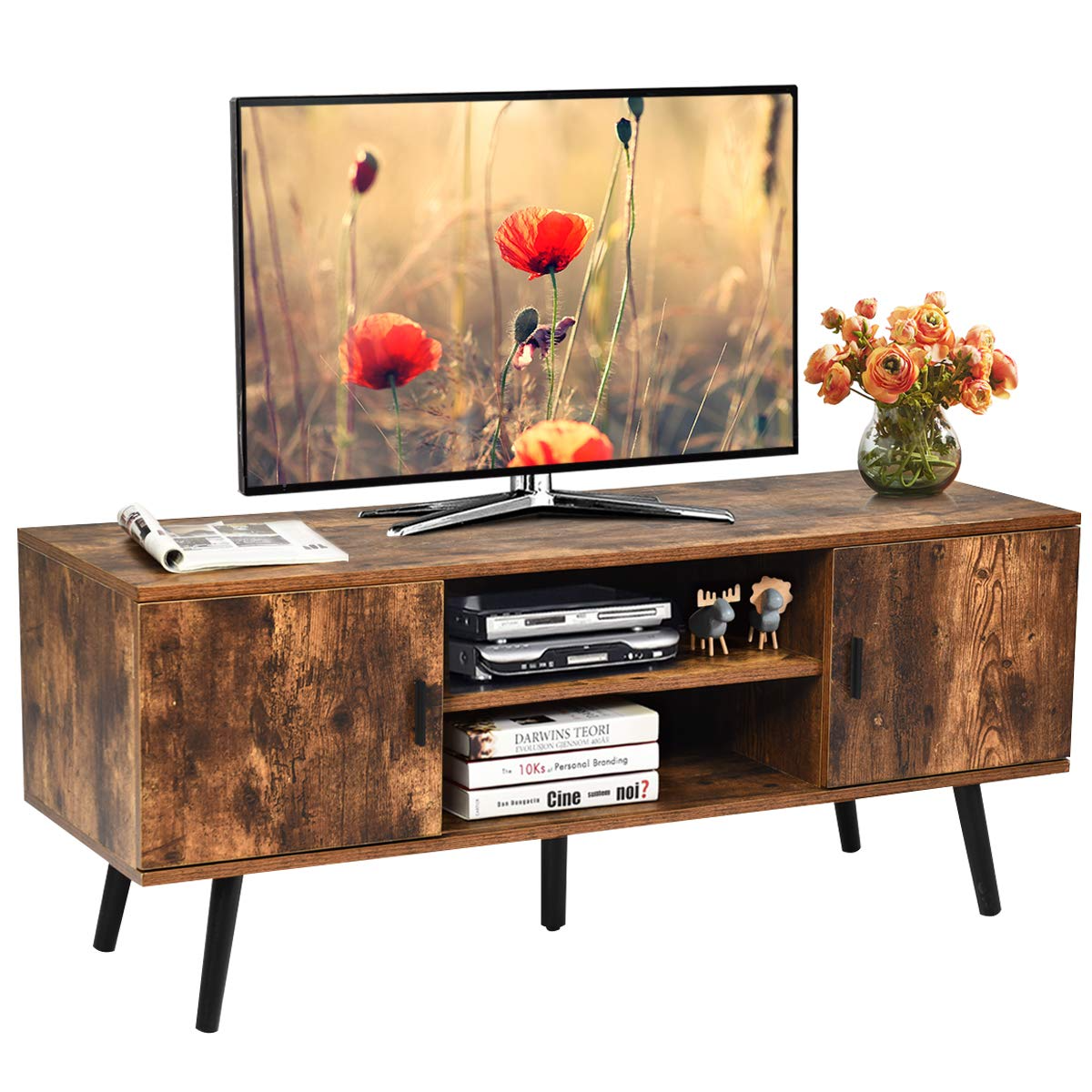 TV Stand for TV up to 55 in - Tangkula