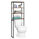Tangkula 4-Tier Over-The-Toilet Storage Rack, Bathroom Space Saver w/Sturdy Metal Frame