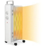 Tangkula 1500W Oil Filled Radiator Heater, Electric Space Heater with 3 Heating Modes