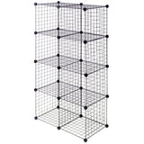 Wire Storage Cubes, Metal Grids Book Shelf