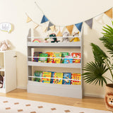 Bookcase Rack Wall for Books & Magazines - Tangkula
