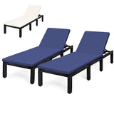 Tangkula Patio Wicker Lounge Chair, Outdoor Rattan Adjustable Reclining Backrest Lounger Chairs