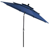 10 Ft 3 Tier Patio Umbrella, Outdoor Umbrella W/Double Vented