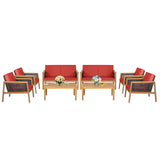 Tangkula Outdoor Acacia Wood Furniture Set - Tangkula