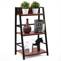 3-Tier Ladder Shelf Home Office Bookshelf - Tangkula