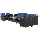 4 or 8 piece Patio Furniture Set - Tangkula