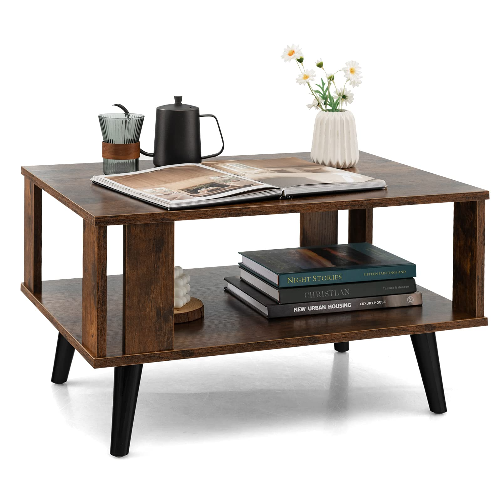 Small Coffee Table for Small Space - Tangkula