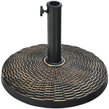 22 LBS Patio Umbrella Base, Round Outdoor Umbrella Stand