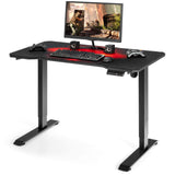Tangkula Electric Stand up Gaming Desk, Height Adjustable Standing Desk with Programmable Memory & Splice Board