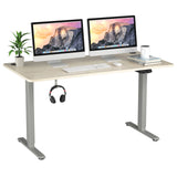 Electric Dual Motor Standing Desk, 48 x 24/48 x 30 Inch Height Adjustable Sit Stand Computer Workstation