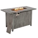 Tangkula 43 Inch Propane Fire Pit Table, Patiojoy 50,000 BTU Outdoor Propane Gas Fire Table