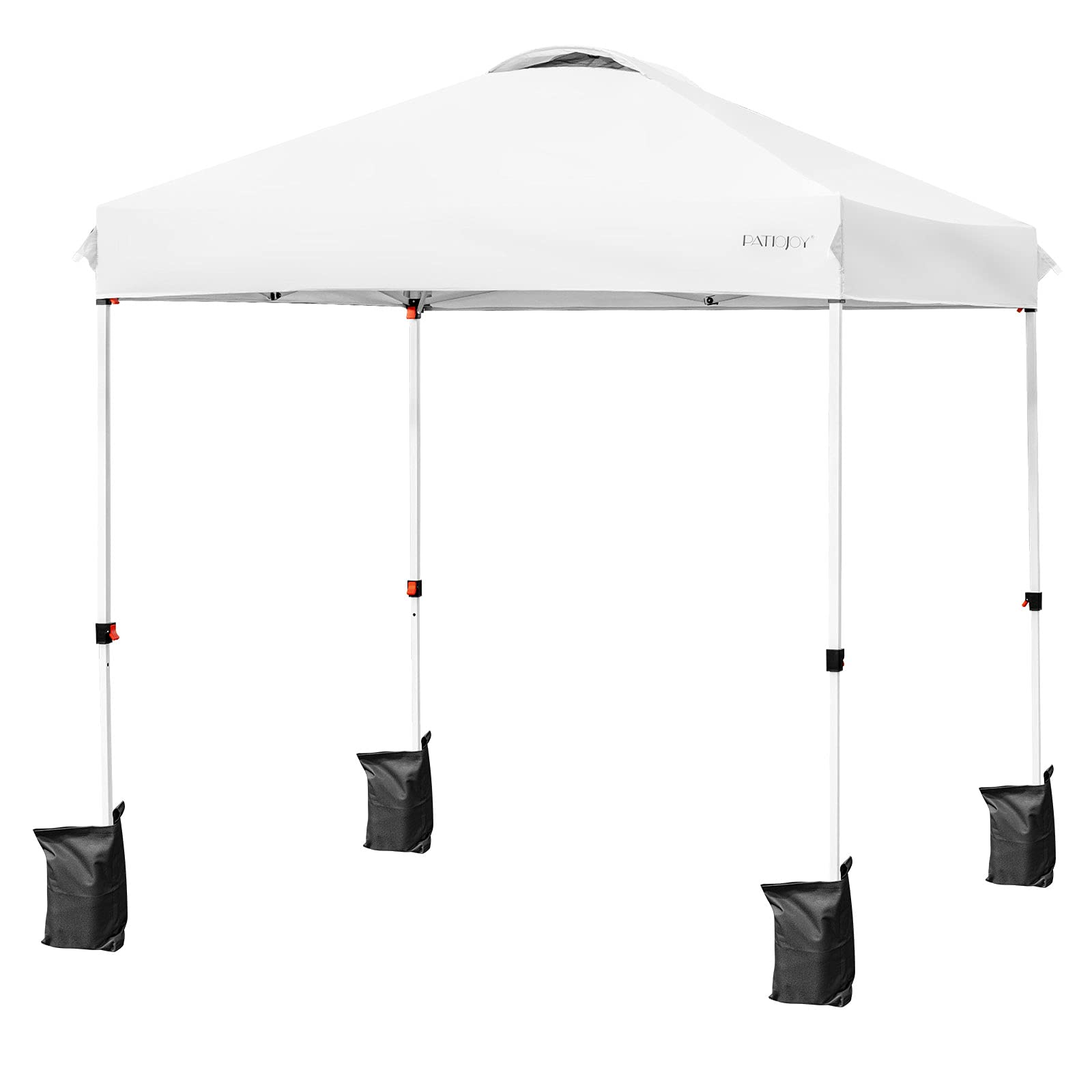 Outdoor Pop-up Canopy Tent, 6.6 x 6.6 FT Height Adjustable Commercial Instant Canopy