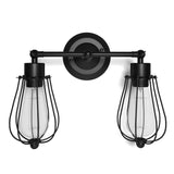 Tangkula Wall Sconce Wall Light Fixture Black Matal Industrial Vintage Rustic Retro Style