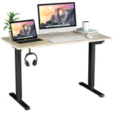 Electric Dual Motor Standing Desk, 48 x 24/48 x 30 Inch Height Adjustable Sit Stand Computer Workstation