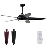 Tangkula 52 Inch Ceiling Fan with Lights, Indoor Modern LED Ceiling Fan