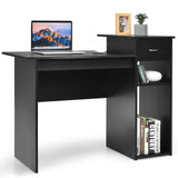 Compact Computer Desk, Perfect Small Desk for Samll Space, Modern Simple Wooden Study Desk Writing Desk