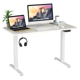 Electric Dual Motor Standing Desk, 48 x 24/48 x 30 Inch Height Adjustable Sit Stand Computer Workstation